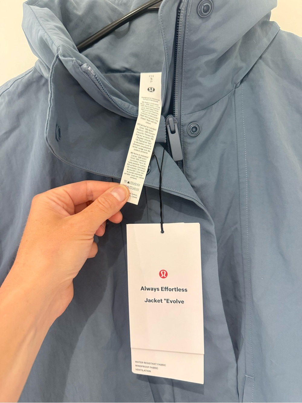 NWT lululemon Always Effortless Jacket *Evolve - Women’s Small - Steel Blue - Picture 10 of 10